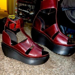 Dr. Martens platform shoes